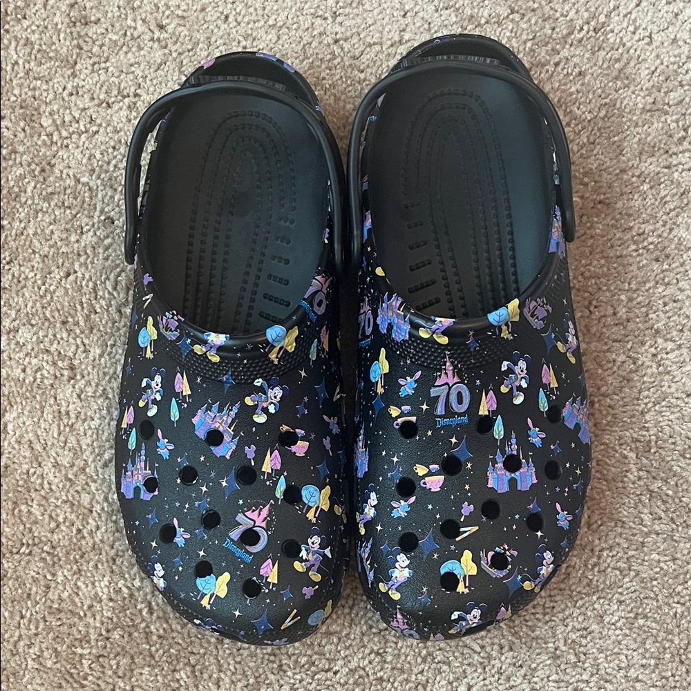 Disneyland 70th Anniversary Unisex Crocs M11 W13 - Picture 2 of 9